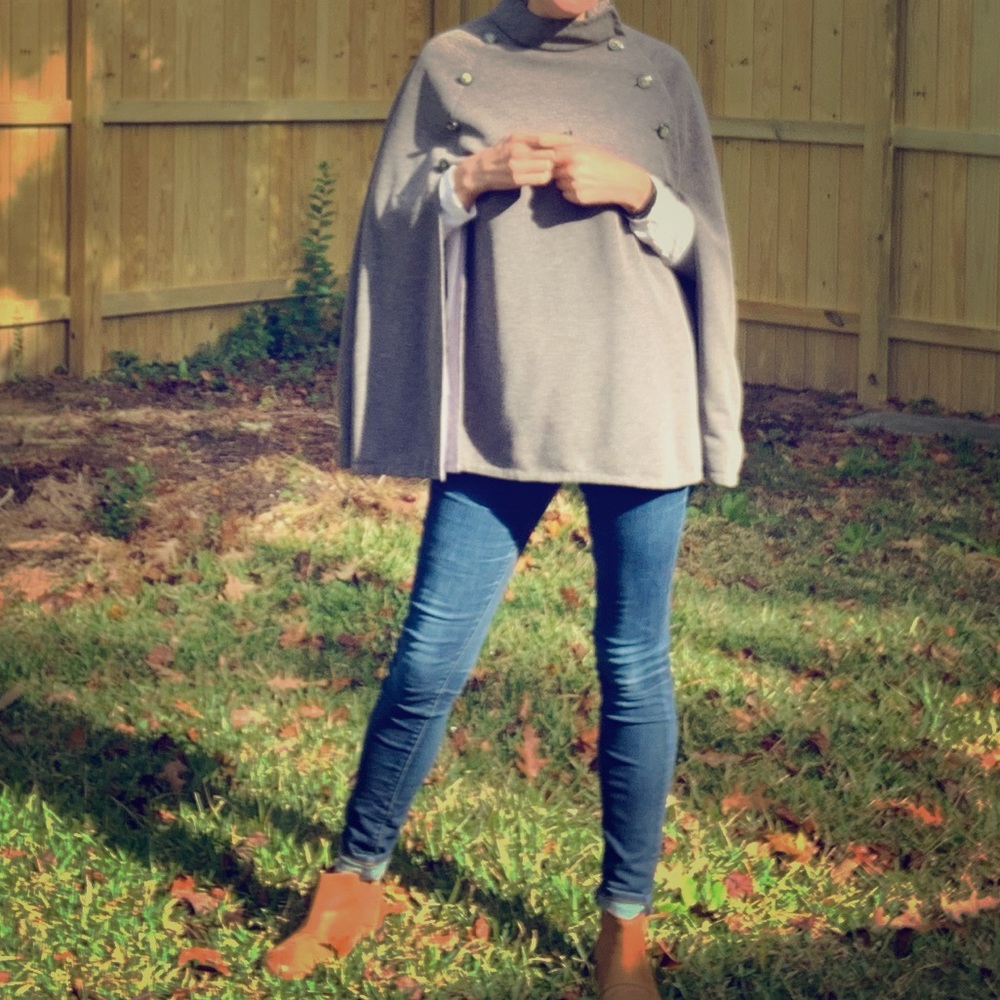 Vintage Heather Grey Cape